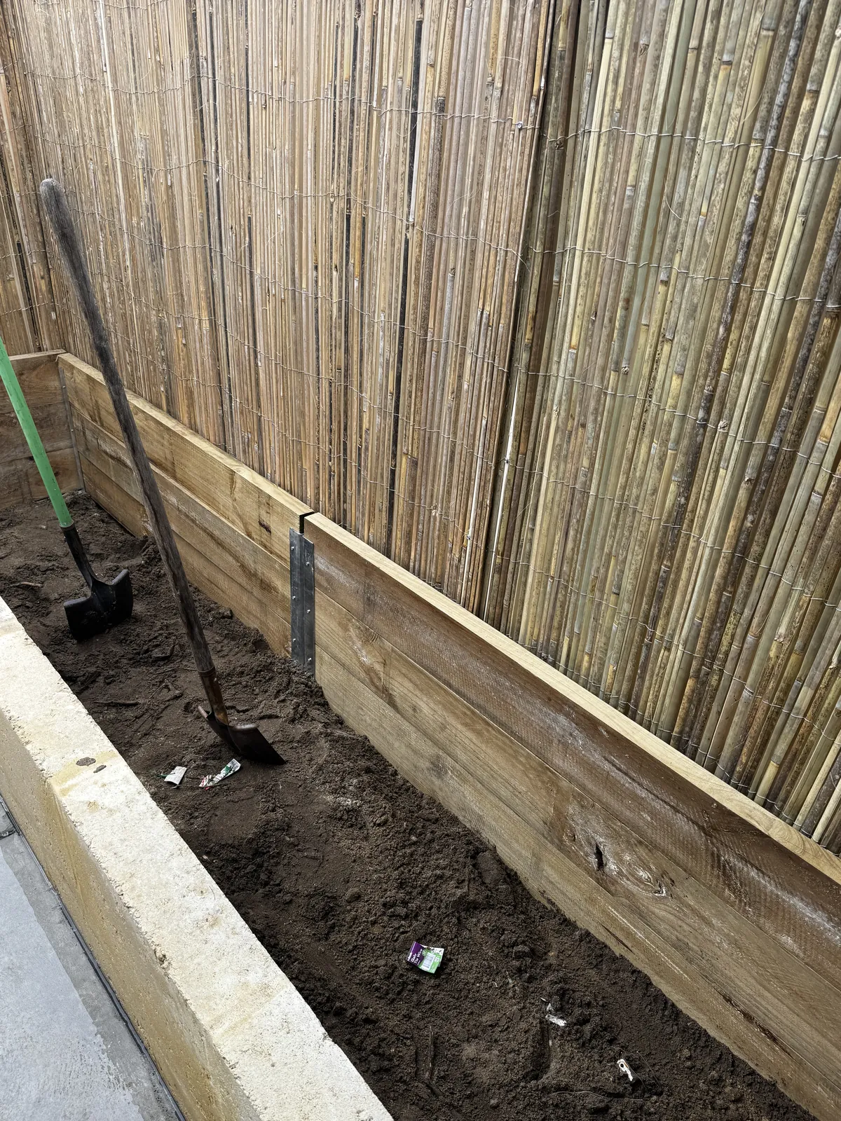 New Colorbond fence panels and gate