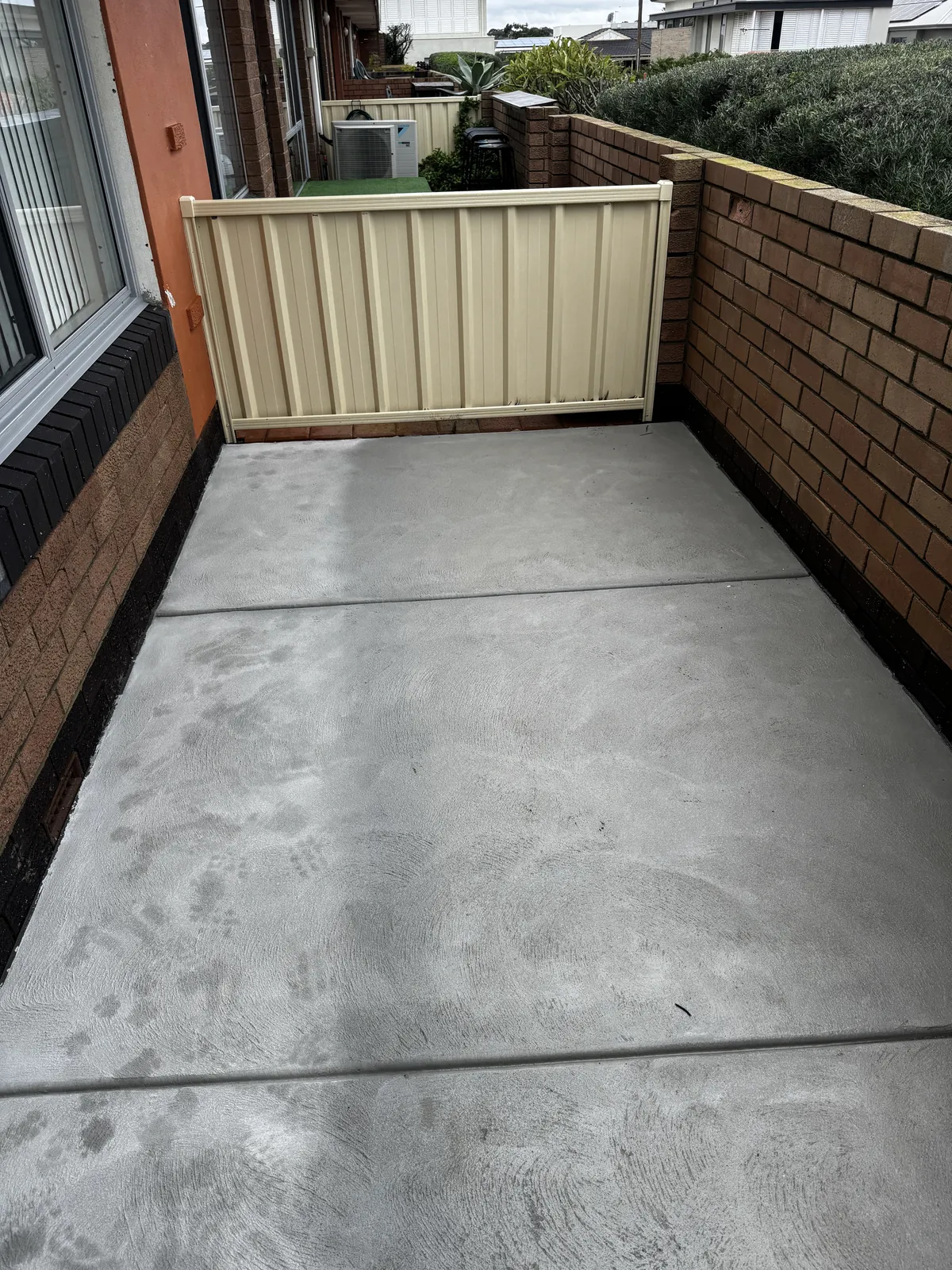 Colorbond fence before replacement