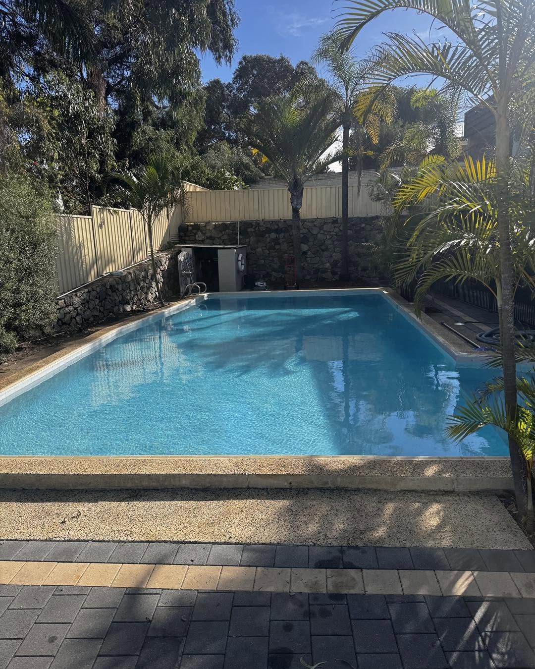 Clean pool after storm